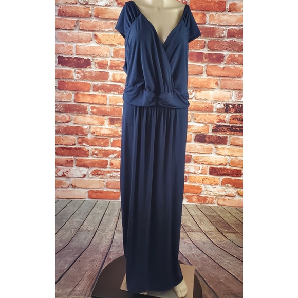 NY Collection Navy Dress Size 3X NWT - Picture 2 of 5
